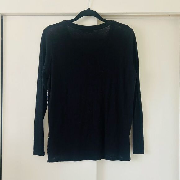 Gerard Darel Paris Sequin Floral Top - Picture 2 of 8